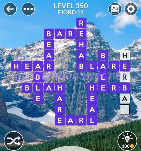 Wordscapes Level 349 Answers .